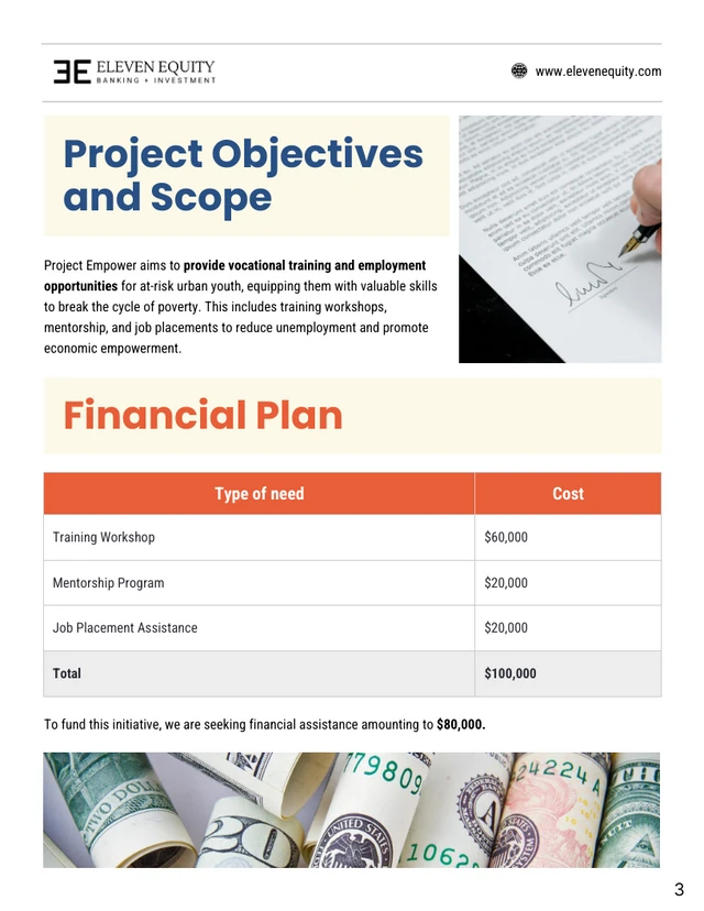 Financial Funding Proposal - Pagina 3