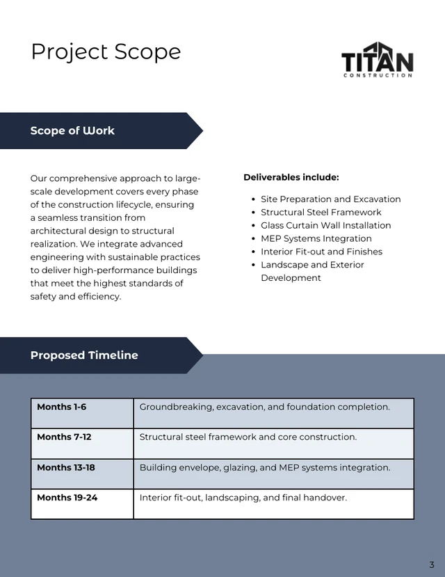 Commercial Construction Proposal Template - Seite 3