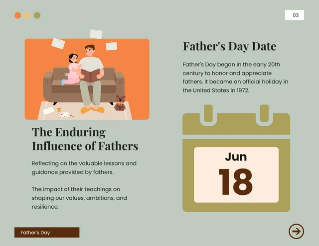 Soft Green Illustration Father's Day Presentation - page 4