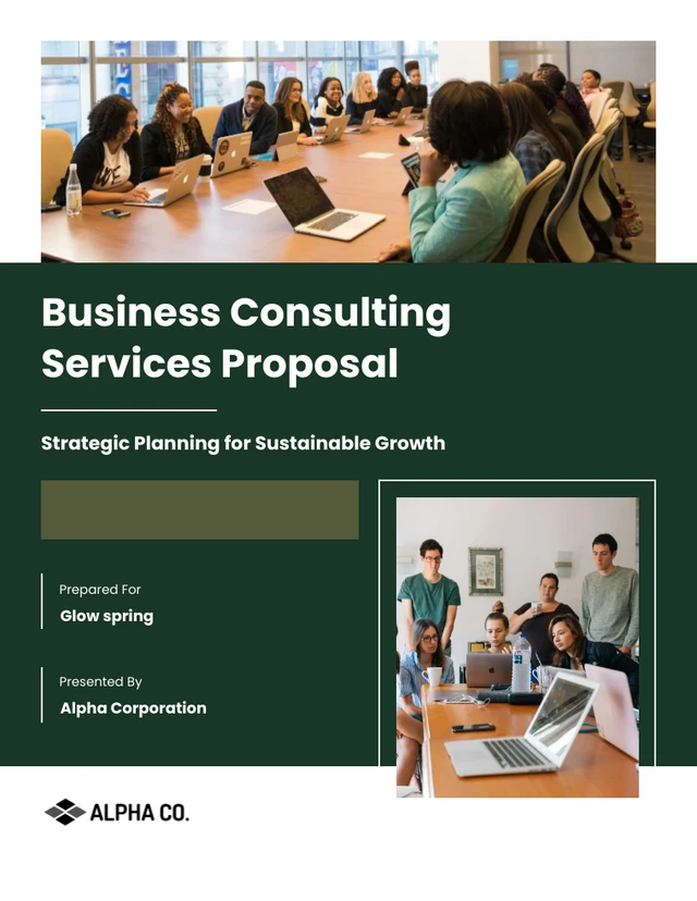 Business Consulting Services Proposal - صفحة 1