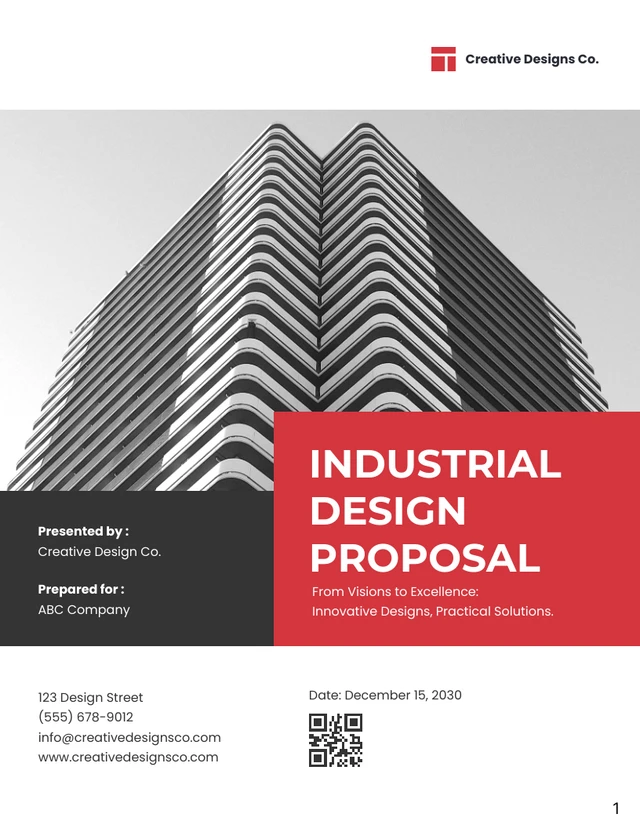 Industrial Design Proposal - Page 1