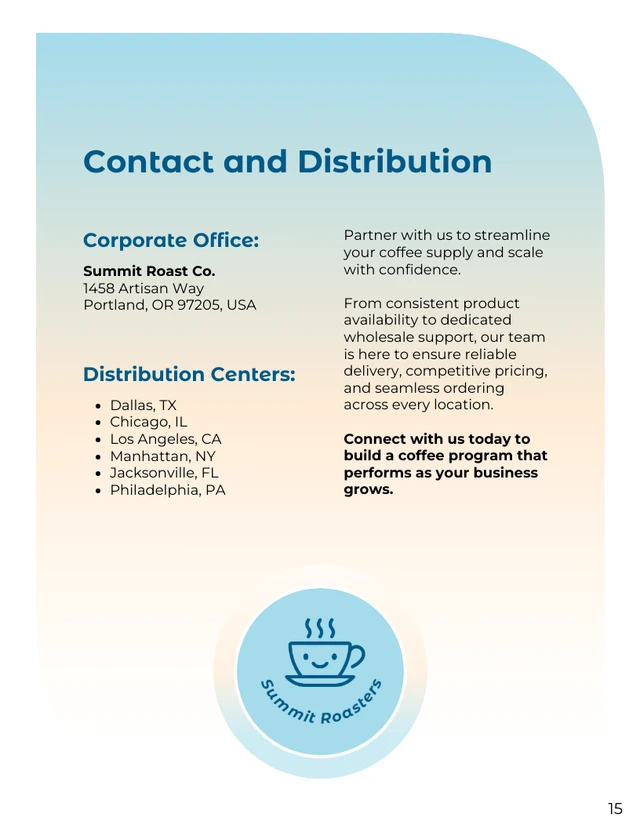 Wholesale Coffee Product Catalog Template - Página 15