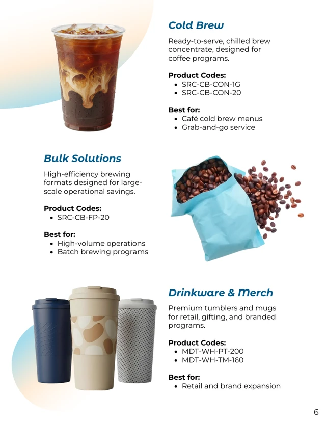 Wholesale Coffee Product Catalog Template - Página 6