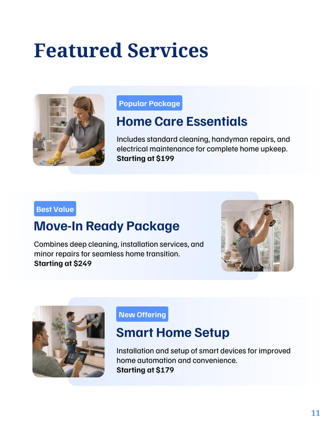 Residential Services Catalog Template - Página 11