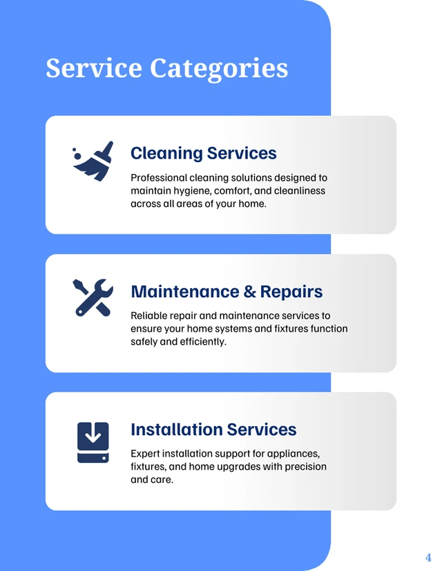 Residential Services Catalog Template - Página 4