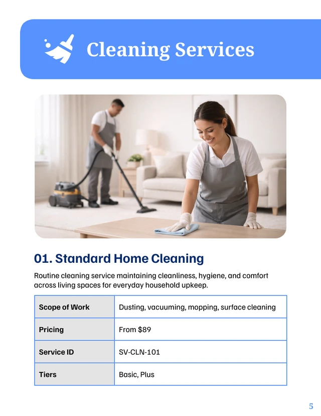 Residential Services Catalog Template - Página 5