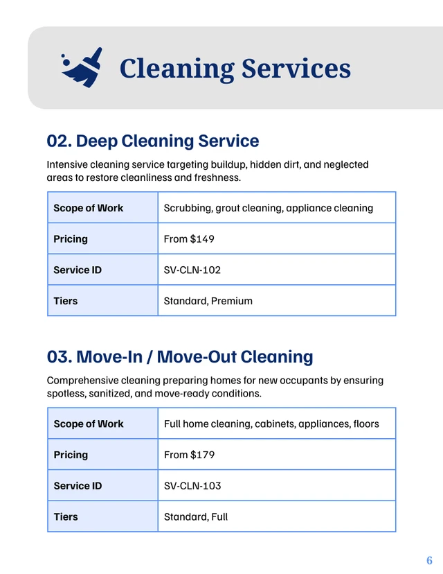 Residential Services Catalog Template - Página 6