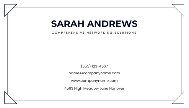White Professional Photo Networking Business Card - Seite 2