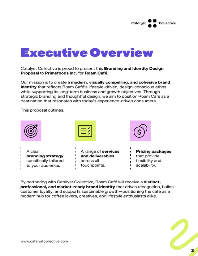 Branding and Identity Design Pricing Proposal Template - Pagina 3