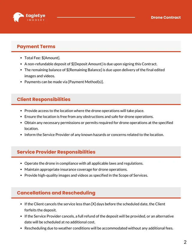 Drone Contract Template - صفحة 2