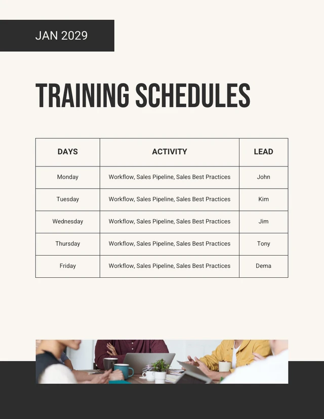 White And Black Elegant Modern Contemporary Training Plans - Page 4