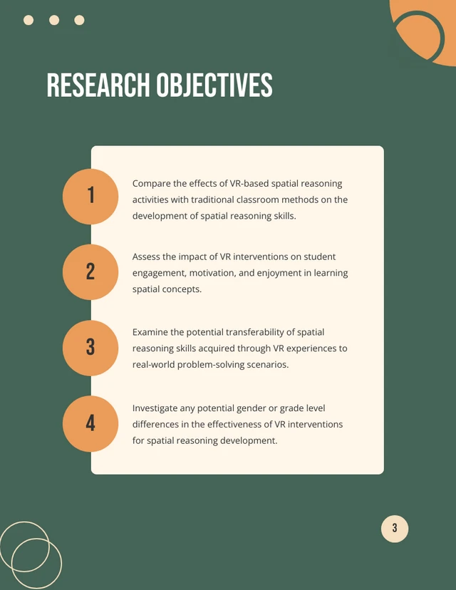 Green And Orange Modern Research Proposal - Página 3