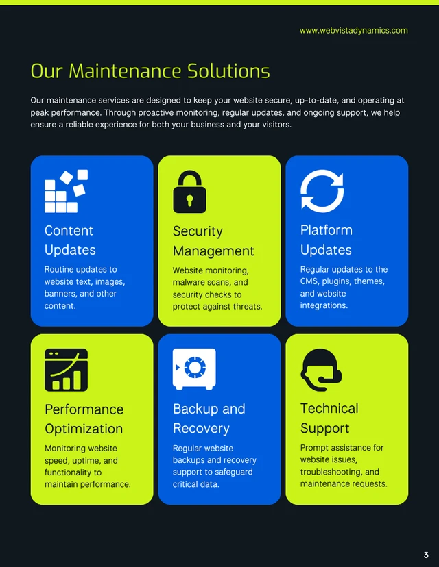 Website Maintenance Proposal Template - صفحة 3