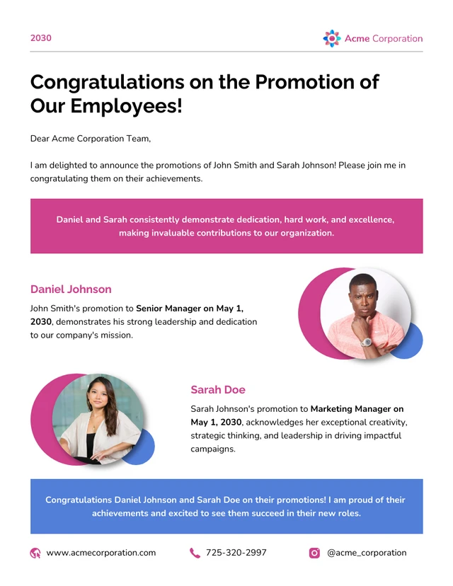 Modelo de boletim informativo por e-mail para anúncio de promoção de felicitações