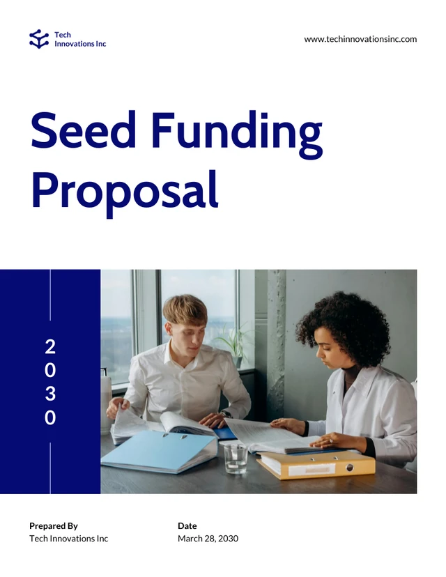 Seed Funding Proposal Template - Page 1