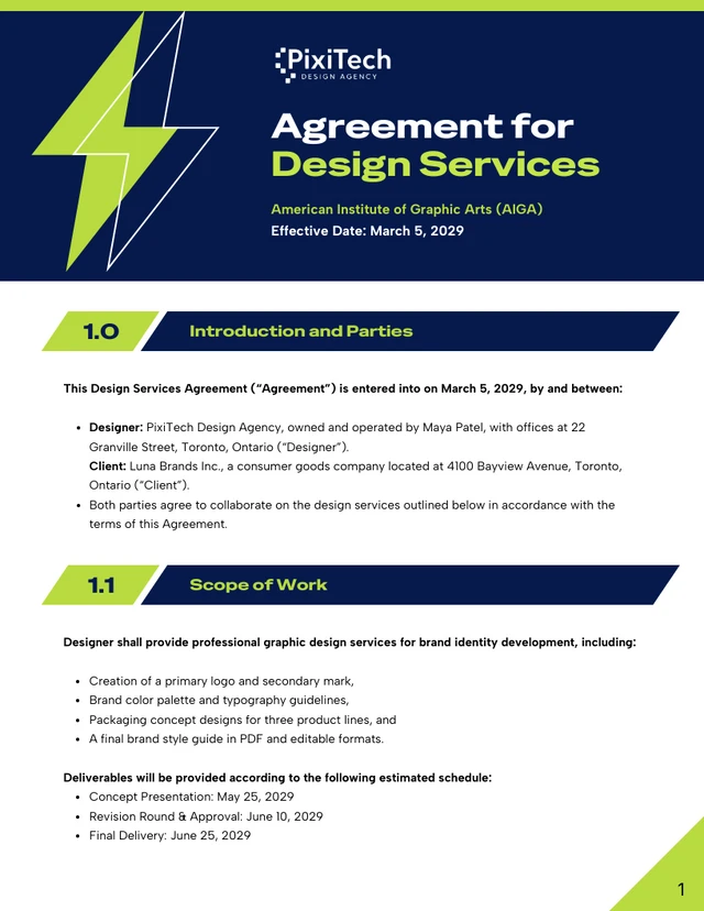 AIGA Contract Template - صفحة 1