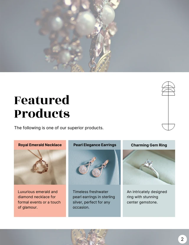 White And Soft Color Minimalist Jewelry Catalog - Page 2