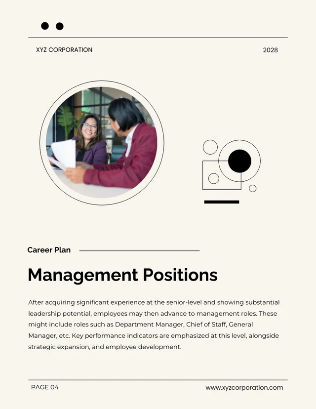 Black Line Simple Modern Career Plan - Page 4
