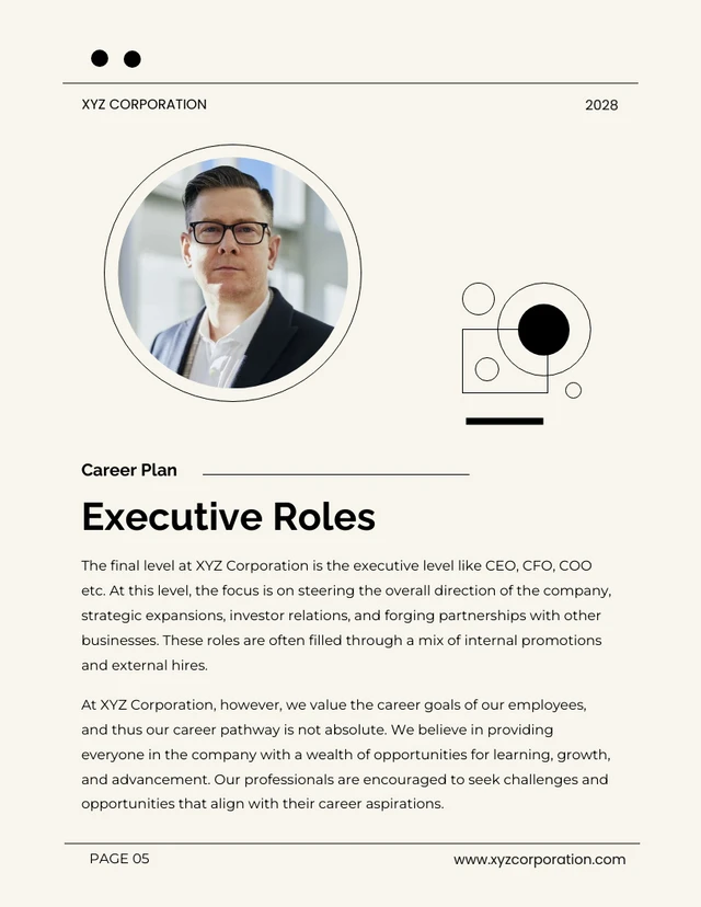Black Line Simple Modern Career Plan - Page 5