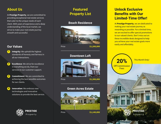 Real Estate Agent Brochure Template - Page 2