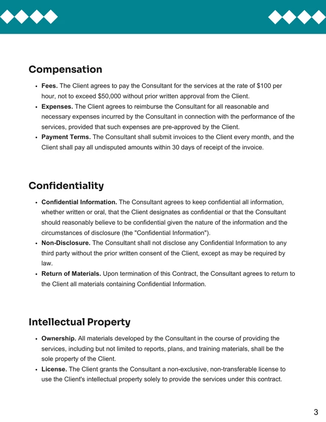 Horticultural Therapy Consultant Contract Template - Seite 3