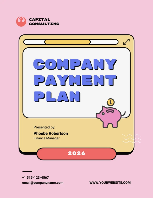 Pastel Colorful Ui Company Payment Plan - Page 1
