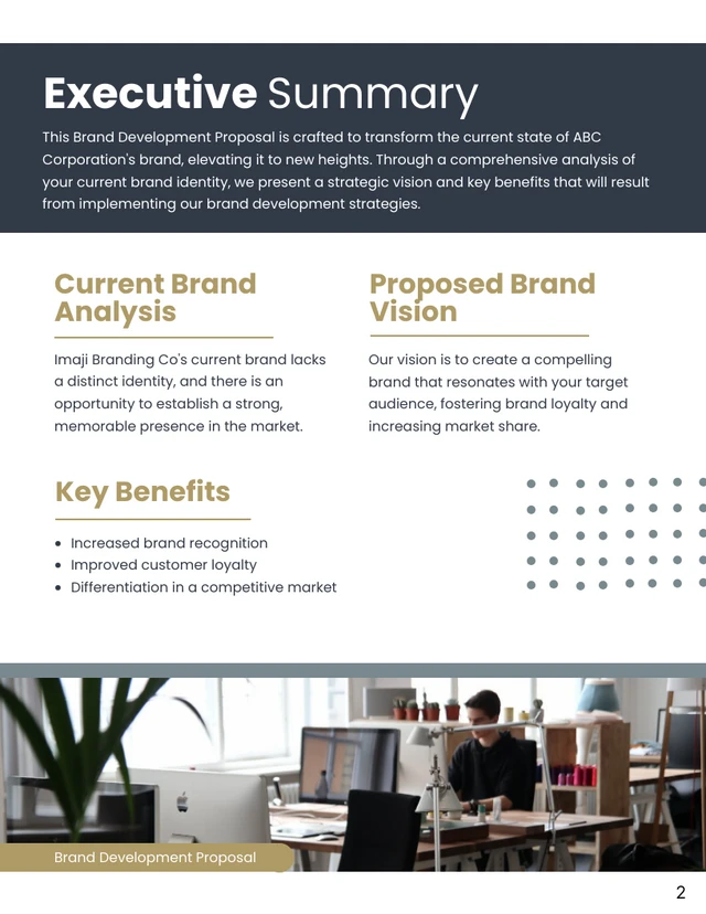Brand Development Proposal - Page 2