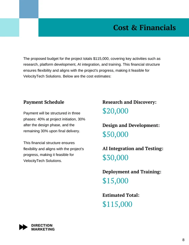 Editable Project Proposal Template - صفحة 8