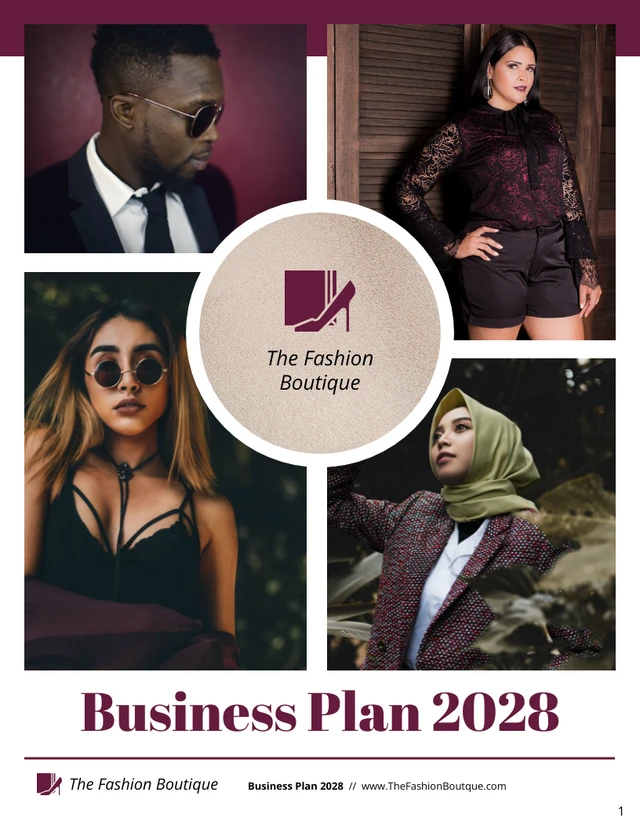 Online Business Plan Template - Seite 1