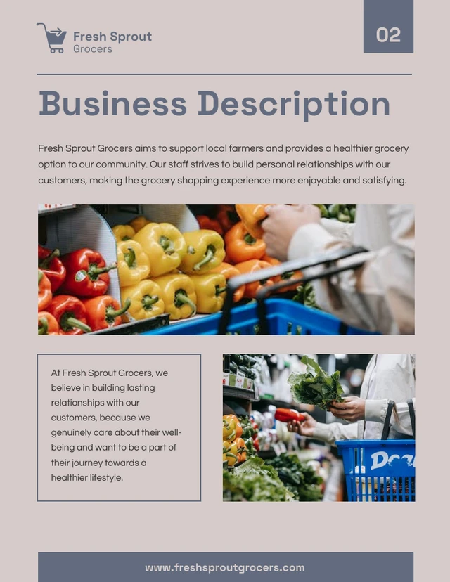 Dark Blue And Beige Small Business Plan - Page 2