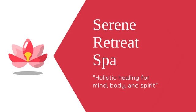 Red and White Massage Therapist Business Card - Seite 1