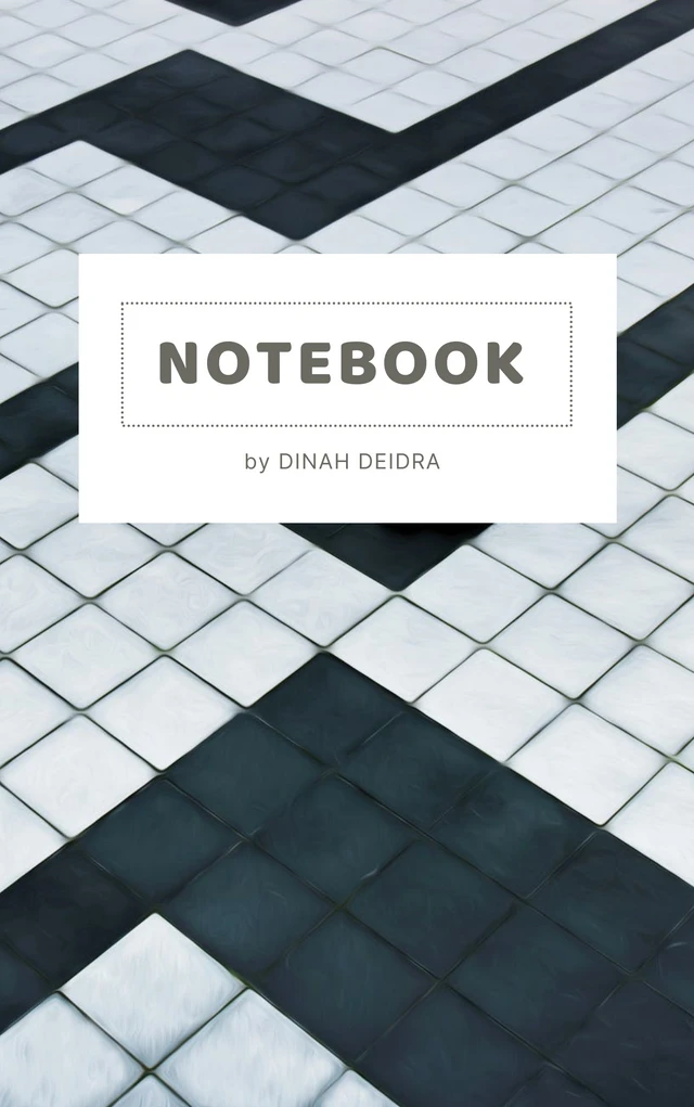Simple Photo Notebook Book Cover Template