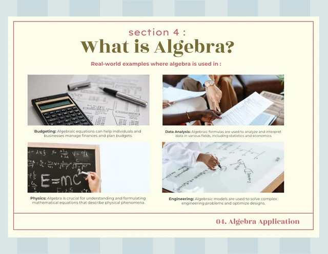VIntage Algebra Math Presentation - page 5