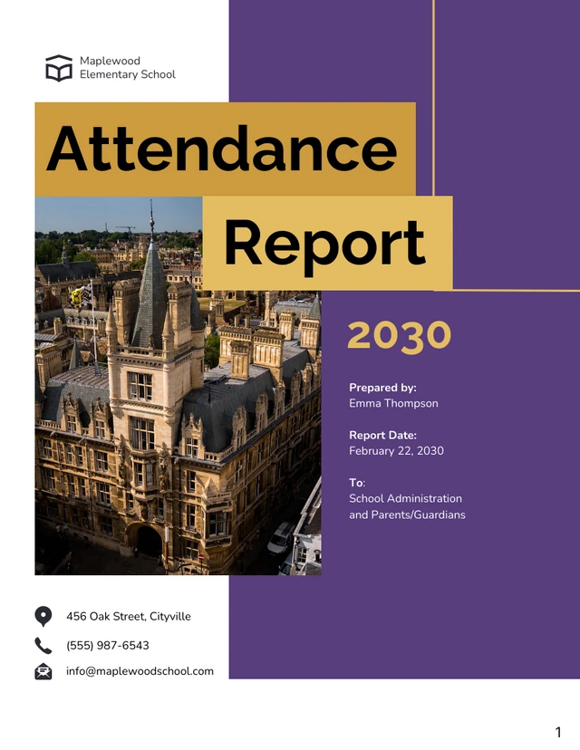 Attendance Report - Page 1