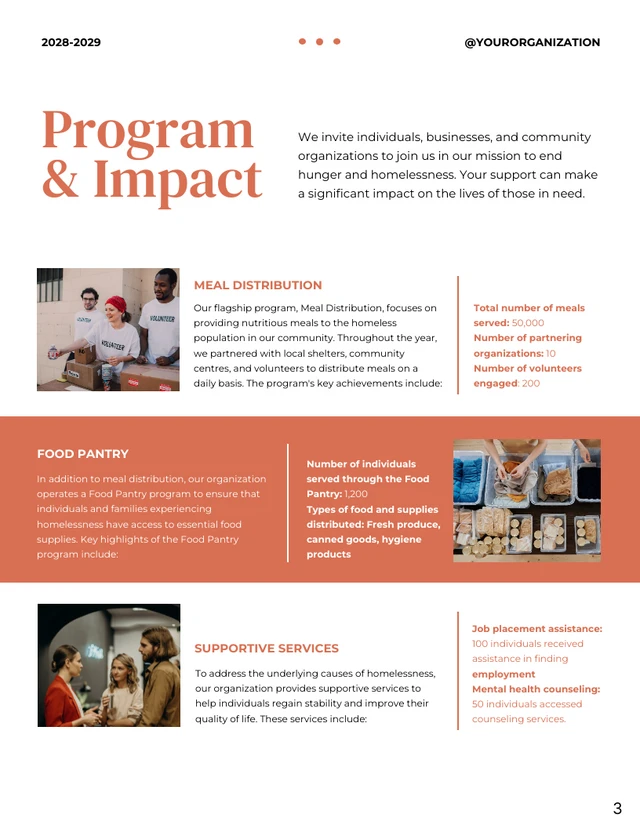 Orange and White Charity Annual Report - page 3