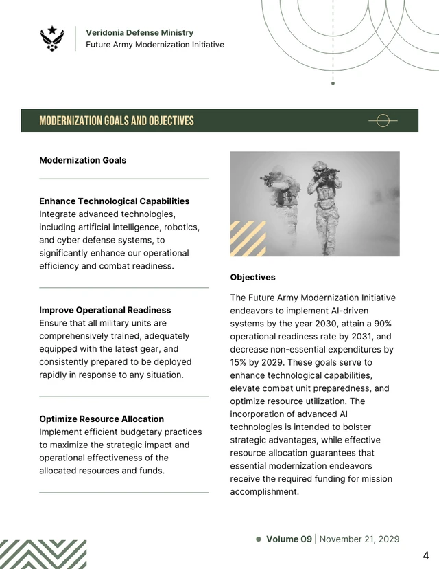 Army White Paper Template - Pagina 4