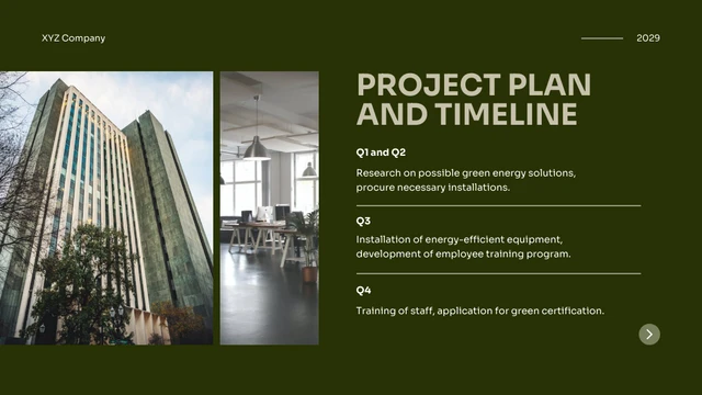 Dark Green Simple Project Presentation - Page 3