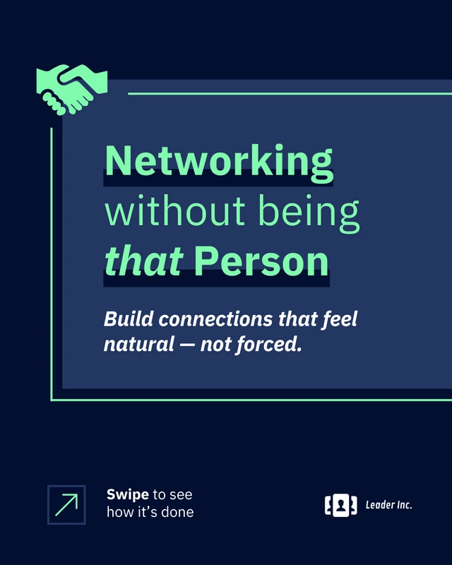 Art of Networking Social Media Carousel Post - Pagina 1