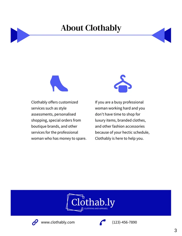 Dark Blue Executive Summary Report Template - Page 3