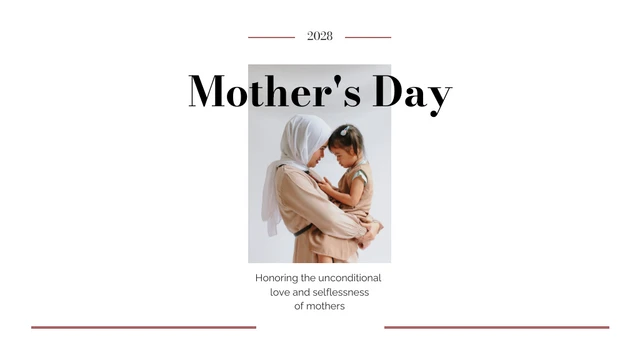 Feminim Minimalist Design Mother Day Presentation - Página 1