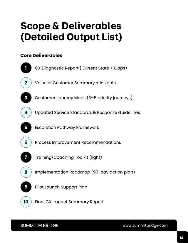 Customer Experience Improvement Business Proposal - Pagina 14