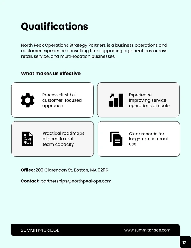 Customer Experience Improvement Business Proposal - Pagina 17