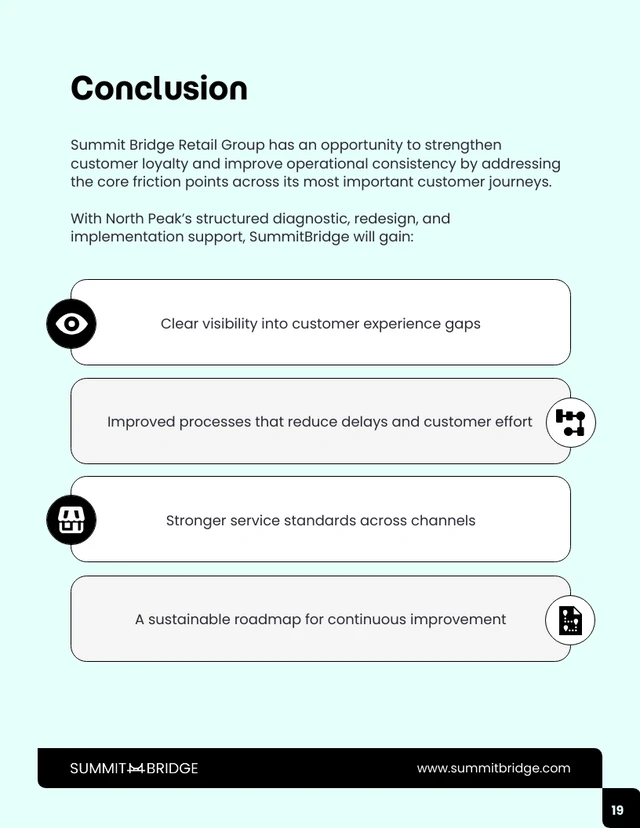Customer Experience Improvement Business Proposal - Pagina 19