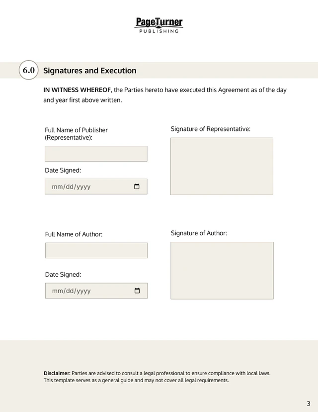 Publishing Contract Template - Seite 3