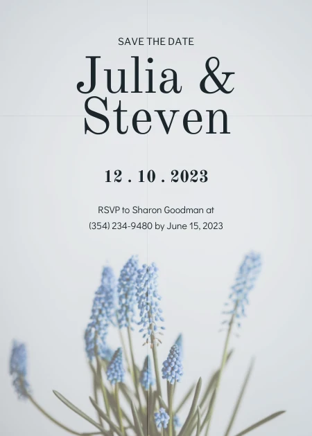 Light Save The Date Invitation