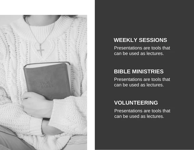 Black And White Modern Simple Workship Service Church Presentation - Seite 3