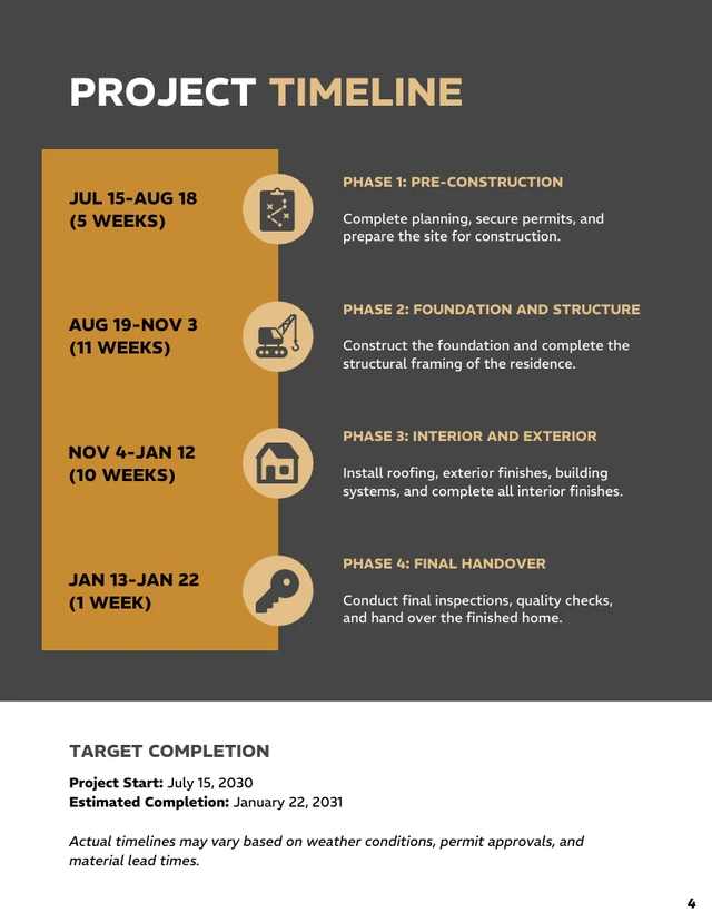 Residential Construction Proposal Template - Seite 4