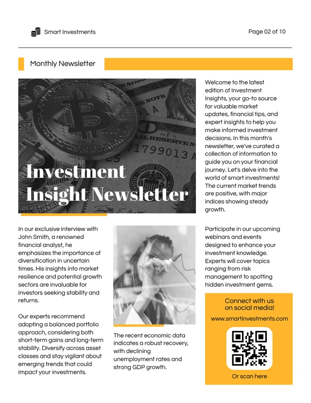 Investment Insights Newsletter Template