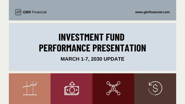 Daily Investment Portfolio Performance Presentation Template - Pagina 1