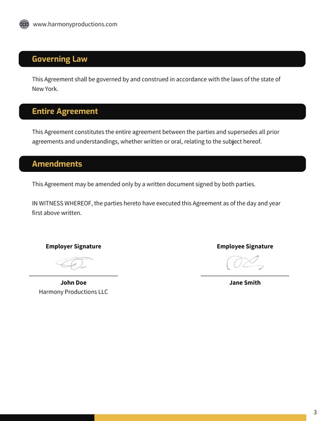 Vocalist Contract Template - Página 3